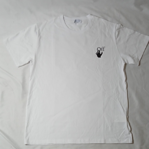 Off-White Other - Off-White White T-Shirt with Black Chest Logo
